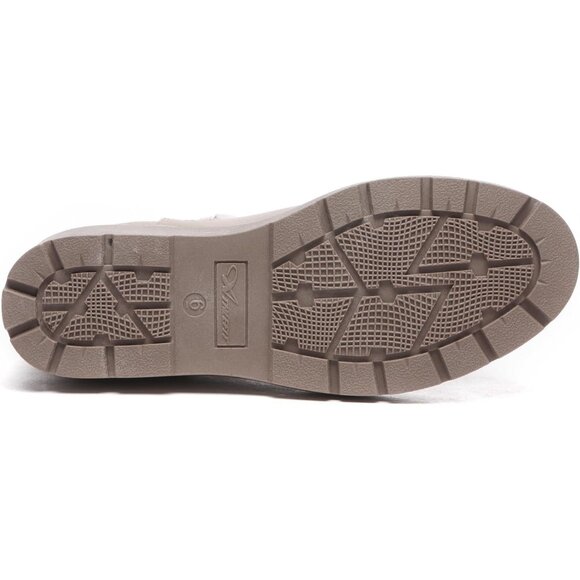 Athlefit Women Khaki Chelsea Wedge Platform Slip on Lug Sole Elastic Ankle Boot - Picture 5 of 7